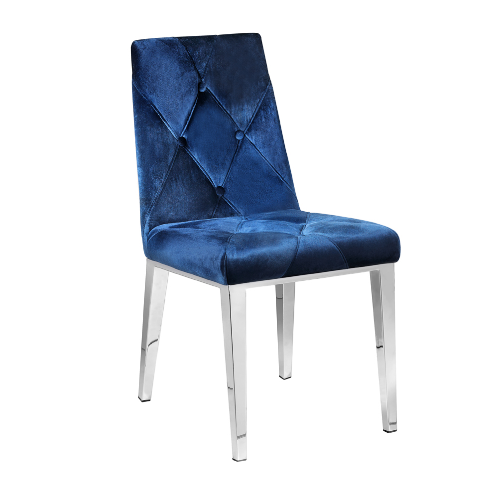 Alison Chair: Blue Velvet